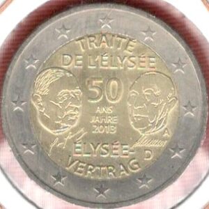 2013.- Alemania 2 euros. Tratado Elíseo.