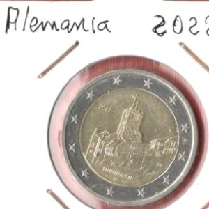 2022.- Alemania 2 euros. Turingia, Castillo de Wartburg