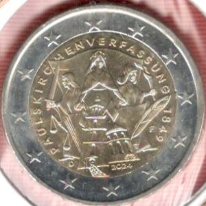 2024.- Alemania 2 euros.175 Anivers. Constitución de la Iglesia de San Pablo