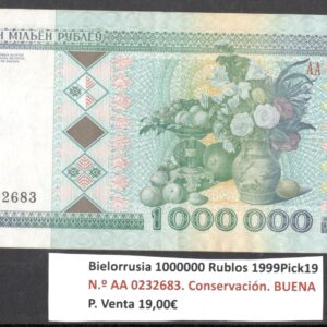 Bielorrusia 1 Millón de rublos.1999