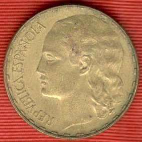 2ª  REPÚBLICA. 1937.- 1Peseta MADRID