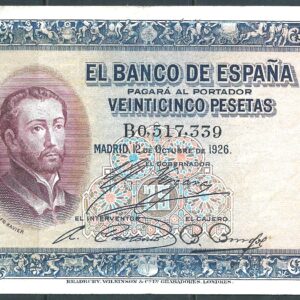 1926 OCTUBRE 12. 25 PESETAS