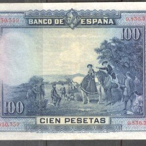 1928 AGOSTO 15.  100 PESETAS    SIN SERIE
