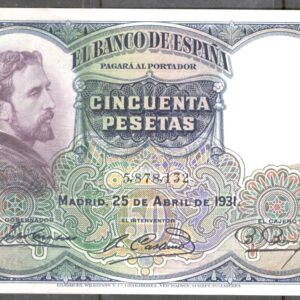 1931 Abril 25. 50 PESETAS