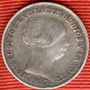Isabel II.-1853 1 real CECA de Sevilla