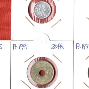 1991.- Serie circulante, 5 valores