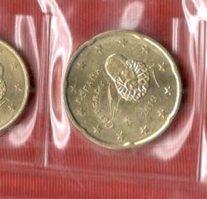 2019.- Serie 8 valores 1 centimo a 2 euros