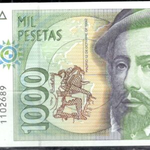 1992.- 1000 Pesetas 12 Octubre 1992 sin serie
