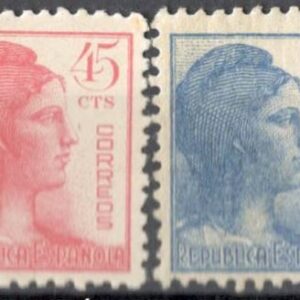 1938.- Nº 751/54** Alegoría a la Republica