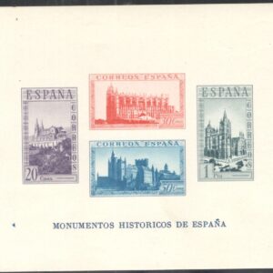 1938.- Nº 848**  Monumentos Históricos. Sin dentar