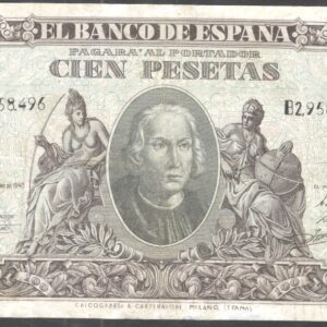 1940.-100 Pesetas 09 Enero 1940 Serie B.