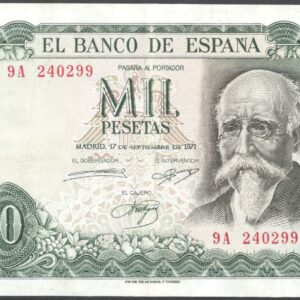 1971.- 1000 Pesetas 17/09/1971 Serie 9 A