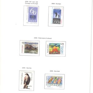 2009.- Andorra Española, año completo + Hojas