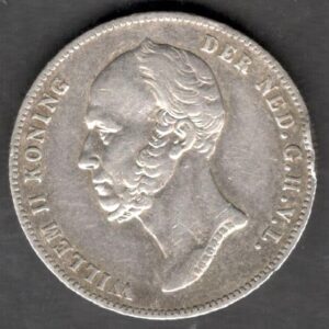 Países Bajos ½ Florín 1848. Rey Guillermo