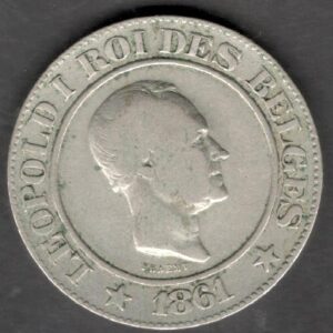 Bélgica 1861 20 céntimos