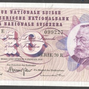 Suiza 10 francos 05/06/1970