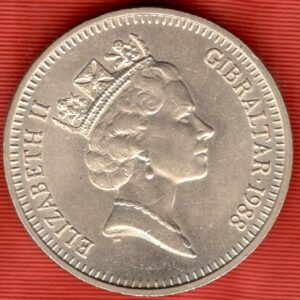 Gibraltar 1988. 5 Libras Hércules