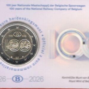 Bélgica 2026.- 2 euros, 100 años del Ferrocarril