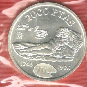 1996.- Moneda de 2000 pesetas.