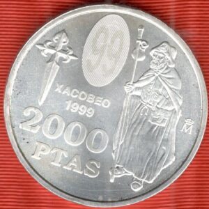 1999.- Moneda de 2000 pesetas.