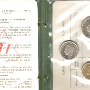 1977.- Serie circulante, 3 valores PROOF