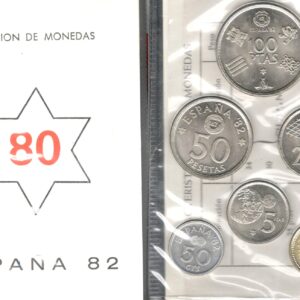 1980.- Serie circulante, 6 valores S/C