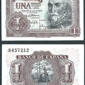 1953.- 1 Peseta 22 Julio 1953. Sin Serie