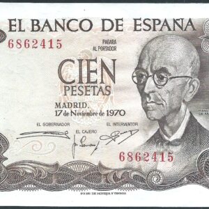 1970.- 100 Pesetas 17/11/1970 Sin Serie