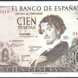 1965.- 100 Pesetas 19/11/1965 Sin Serie