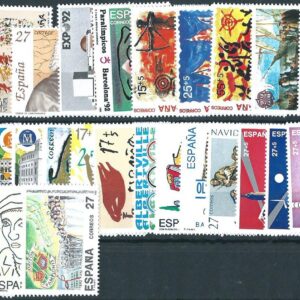 1992.- Año completo, sellos nuevos