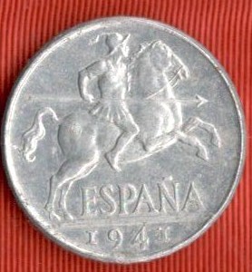 1941.- 10 Céntimos         Jinete ibérico